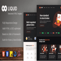 قالب HTML خدمات سرمایه گزاری Liquid