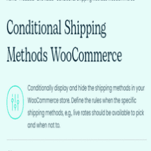 دانلود افزونه Conditional Shipping Methods برای ووکامرس