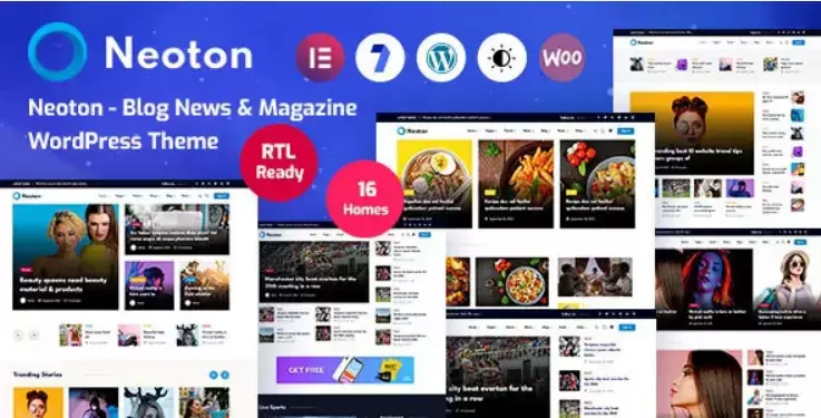 Neoton - قالب خبری و مجله ای Neoton برای وردپرس + RTL