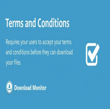 ادآن Terms and Conditions برای Download Monitor