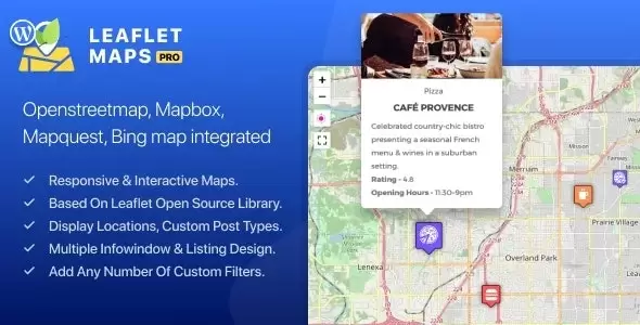 افزونه WP Leaflet Maps Pro برای وردپرس