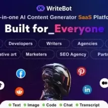 دانلود اسکریپت WriteBot AI Content Generator SaaS Platform