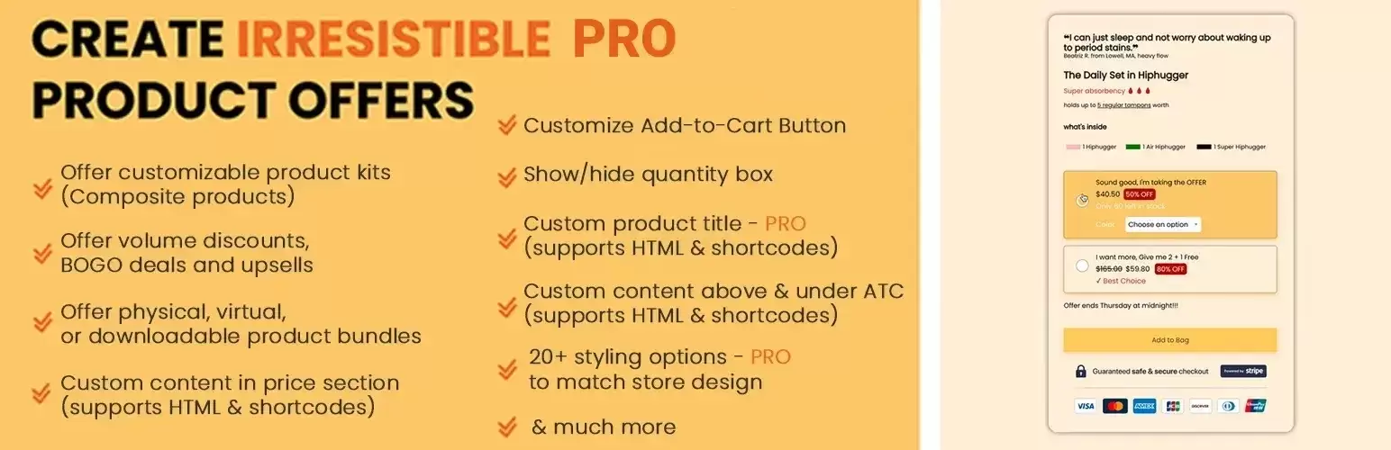 افزونه WPBO Woo Beautiful Product Offers Pro