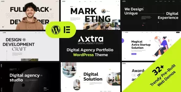 Download the Axtra template for WordPress