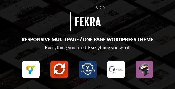 دانلود قالب Fekra Multi Page/One Page برای وردپرس