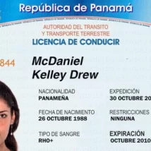 دانلود گواهینامه رانندگی لایه باز(psd) پاناما