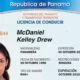 دانلود گواهینامه رانندگی لایه باز(psd) پاناما