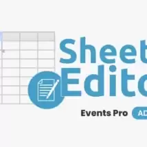 دانلود افزونه WP Sheet Editor Events Pro