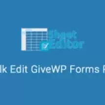 دانلود افزونه WP Sheet Editor Bulk Edit Give WP Forms Pro