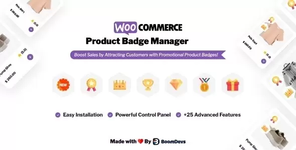 دانلود افزونه Product Badge Manager برای وردپرس