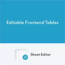 دانلود افزونه WP Sheet Editor Editable Frontend Tables