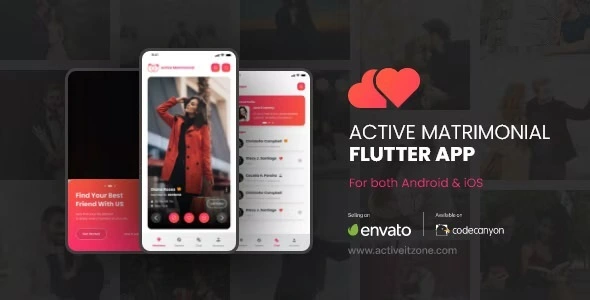 دانلود اپلیکیشن Active Matrimonial Flutter App