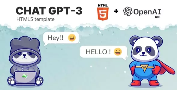 تمپلیت Chat GPT-3 OpenAI HTML 5