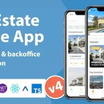دانلود اپلیکیشن Real Estate Mobile App with Admin Panel