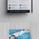 طرح تراکت شرکتی آبی رنگ Business Flyer With Blue Accents