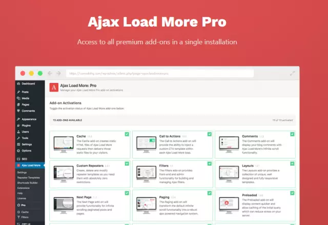 دانلود افزونه Ajax Load More Pro برای وردپرس