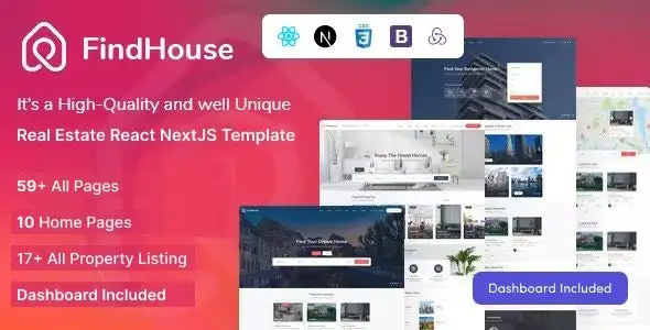 Download FindHouse – Real Estate React NextJS Template
