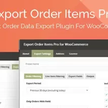 دانلود افزونه Export Order Items Pro for WooCommerce