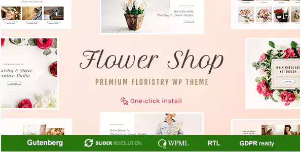 قالب گل فروشی Flower Shop برای وردپرس