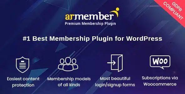 افزونه عضویت و حق اشتراک ARMember برای وردپرس+  افزودنی ها