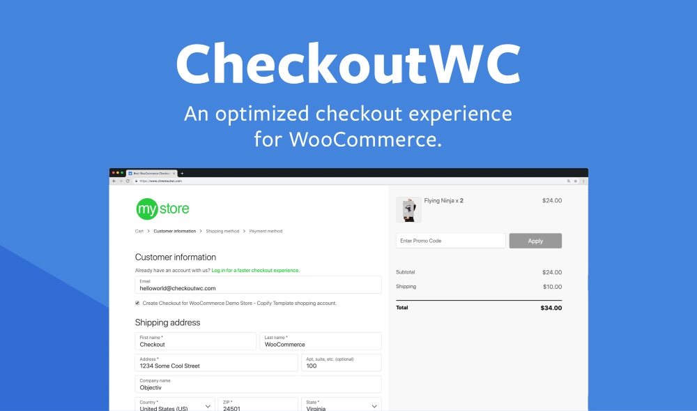 Download CheckoutWC – Checkout for WooCommerce plugin