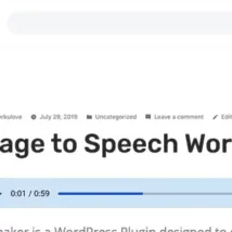 افزونه Speaker – Page to Speech برای وردپرس