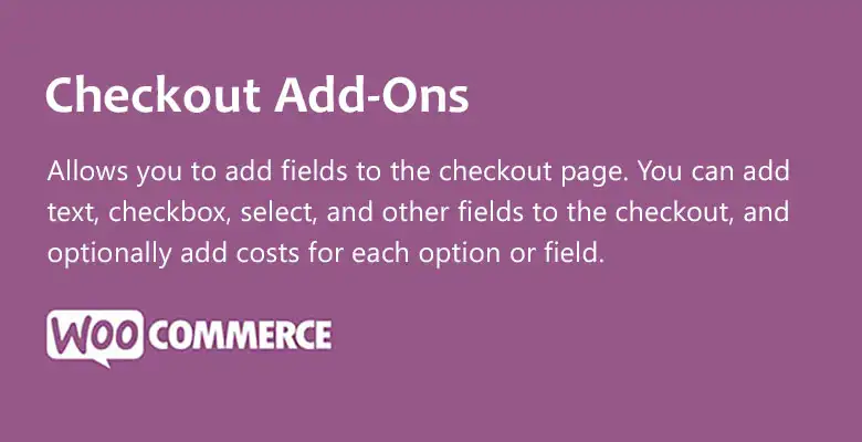 افزونه WooCommerce Checkout Add-Ons