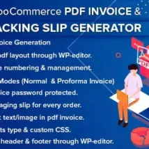 افزونه WooCommerce PDF Invoice & Packing Slip Generator
