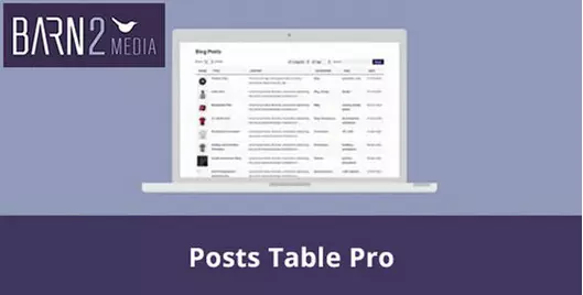 افزونه Barn2 Media Posts Table Pro