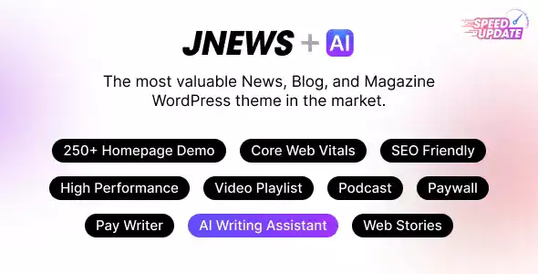 قالب JNews پوسته مجله ای وردپرس سازگار با AMP