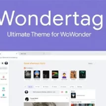 قالب Wondertag برای اسکریپت WoWonder