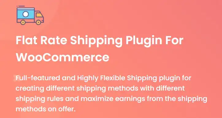 افزونه Flat Rate Shipping For WooCommerce