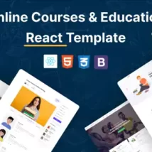 دانلود قالب React آموزش آنلاین Bisy