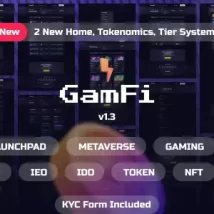 دانلود GamFi – Metaverse Web3 IGO/IDO Token Launchpad Figma Template