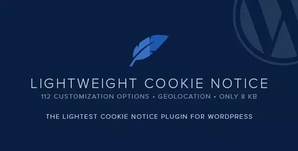 دانلود افزونه  Lightweight Cookie Notice برای وردپرس