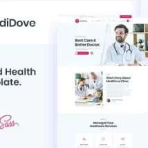 قالب React سلامت و پزشکی MediDove