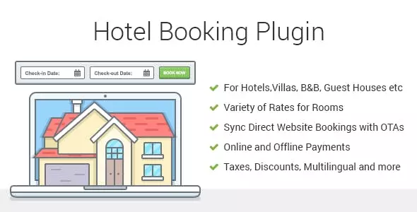 افزونه Hotel Booking برای وردپرس