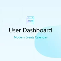 ادآن User Dashboard Addon برای Modern Events Calendar