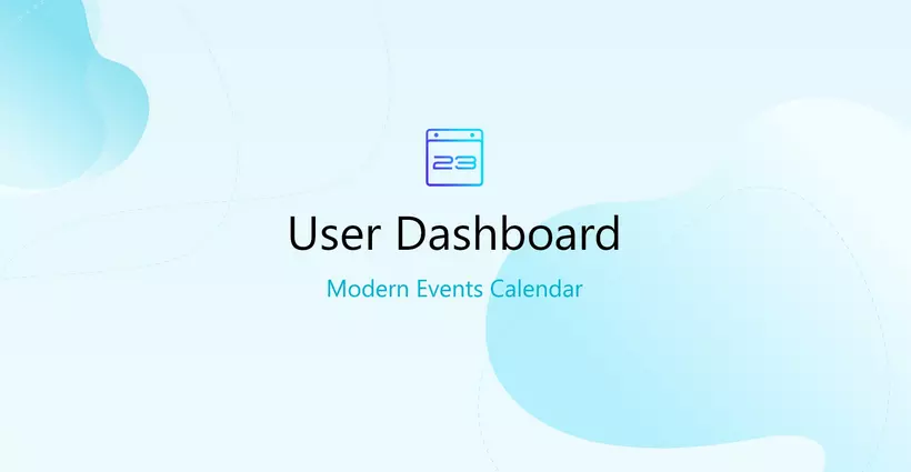 ادآن User Dashboard Addon برای Modern Events Calendar