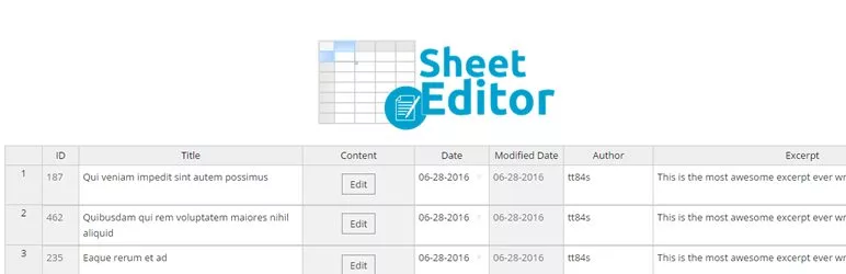 افزونه WP Sheet Editor – Users (Premium) برای وردپرس