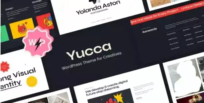 قالب نمونه کار خلاقانه Yucca برای وردپرس