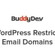 افزونه WordPress Restrict Email Domains برای وردپرس