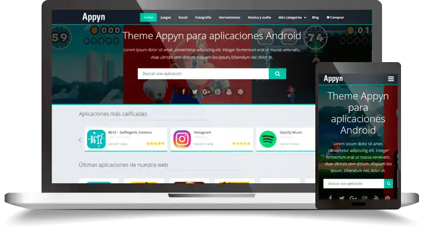 قالب Appyn راستچین برای وردپرس