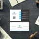 دانلود طرح کارت ویزیت دو رنگ ساده Business Card