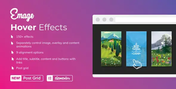 Download Emage – Image Hover Effects plugin for Elementor
