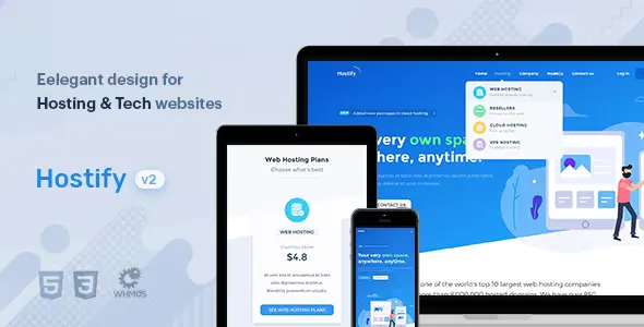 Download Hostify — Hosting HTML & WHMCS Template