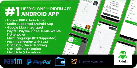 دانلود اپلیکیشن RideIn Taxi App