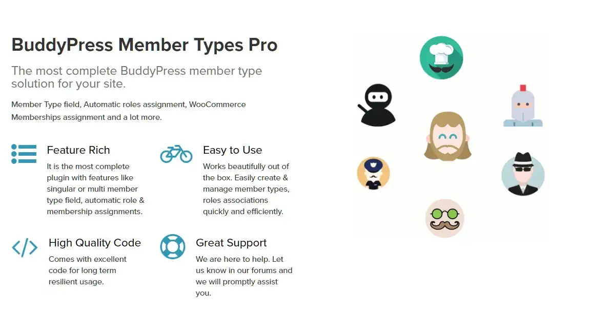 افزونه BuddyPress Member Types Pro