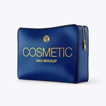 موکاپ کیف لوازم آرایشی Matte Cosmetic Bag Mockup