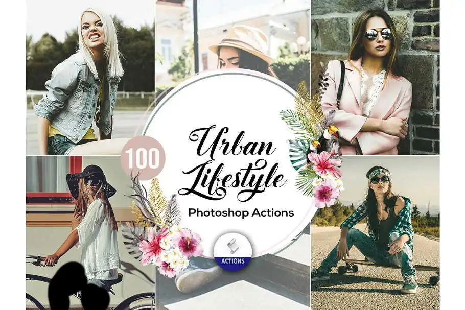 اکشن فتوشاپ ۱۰۰ Urban Lifestyle Photoshop Action